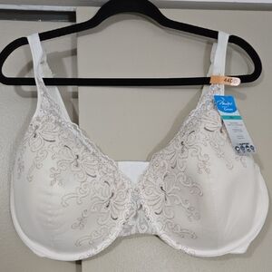 Playtex Love My Curves Cream Lace Bra Size 44DD NWT